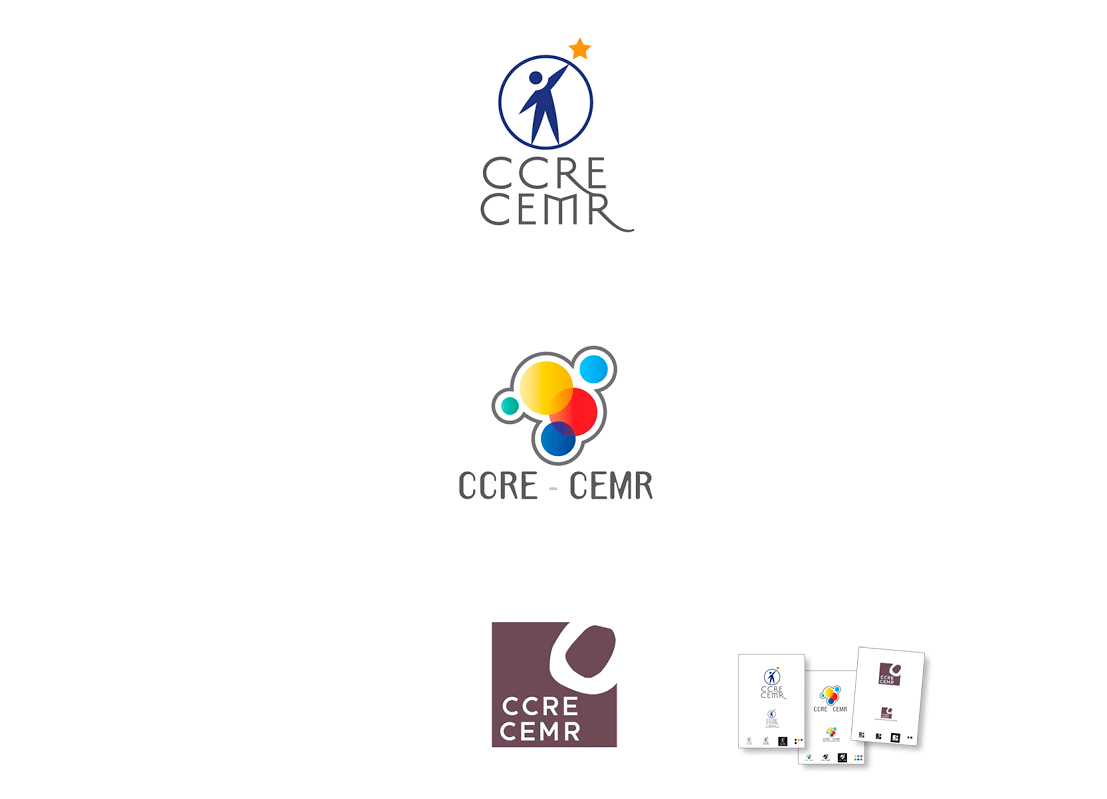 Propositions de logo pour le Conseil des Communes et des Régions d'Europe.