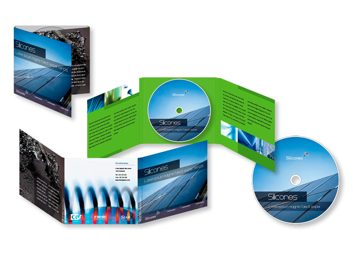 Habillage de DVD pour CES, organisation qui représentant les principaux producteurs de silicone en Europe.