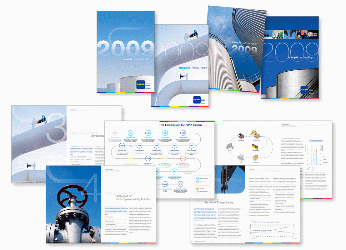 Rapport annuel pour EUROPIA, la représentation de l'industrie pétrolière auprès de l'Union européenne.