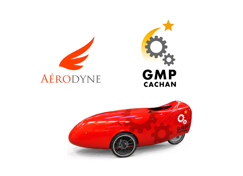 Logos pour AERODYNE (Association d'Etudes & Réalisations en Optimisation Dynamique & Energétique) et le Groupe Moteur et Propulsion de l'IUT de Cachan à Paris.