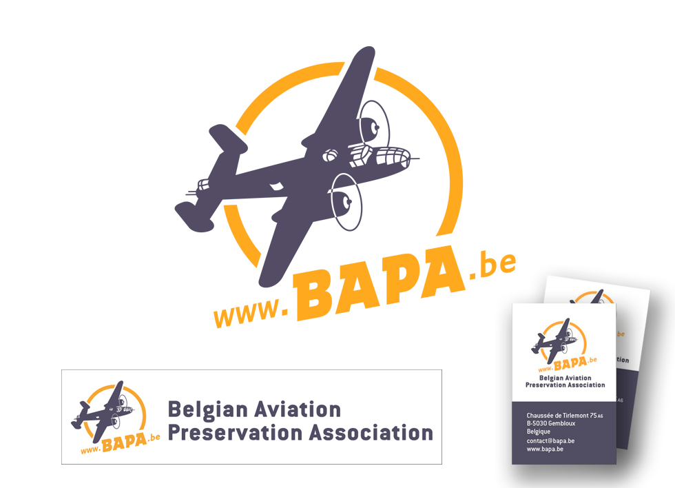 Logo de la Belgian Aviation Preservation Association.