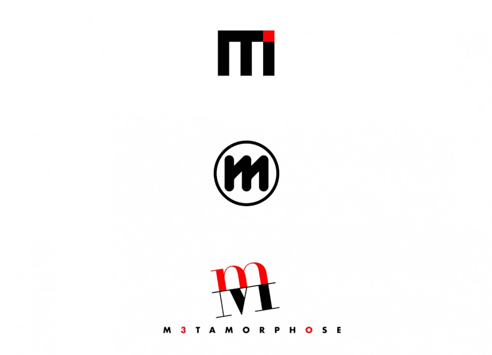 Projets de logo pour la galerie d'art METAMORPHOSE